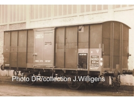 K240  Wagon couvert 20t WD Nord métallique