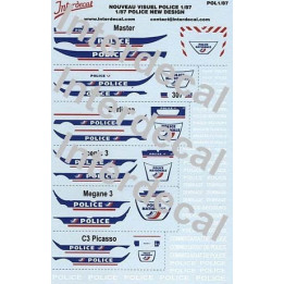 Decalcs vehicules de police new design