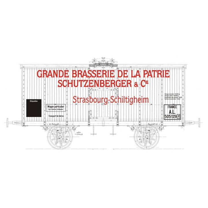 K255 Wagon à bière type EL/AL sans vigie