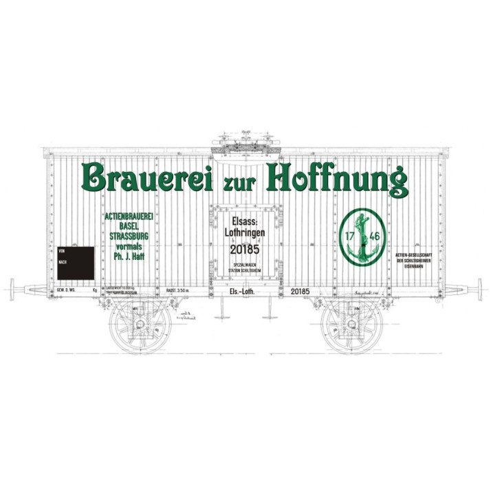 K255 Wagon à bière type EL/AL sans vigie