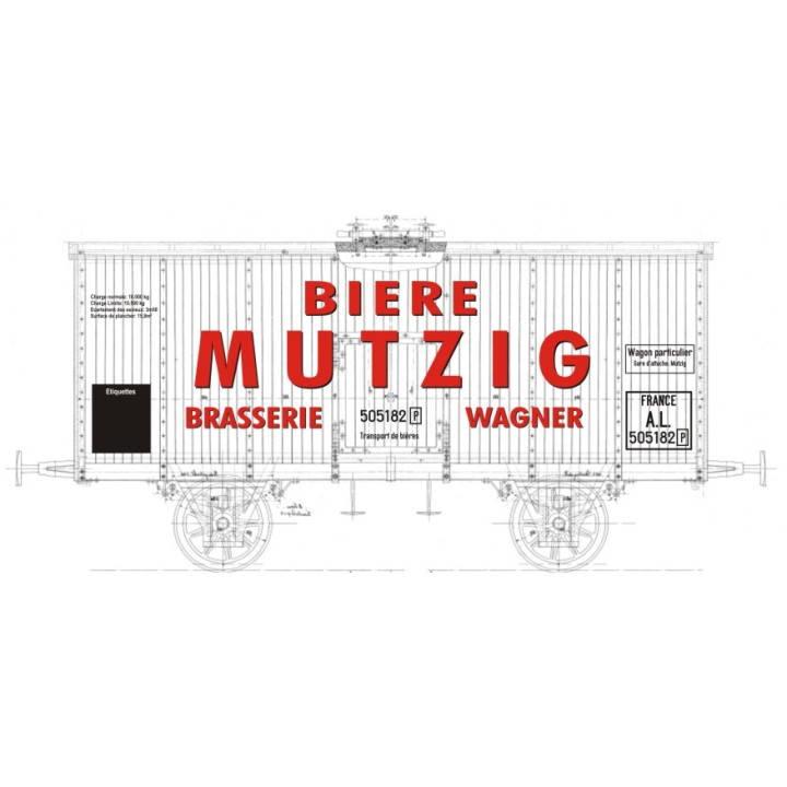 K255 Wagon à bière type EL/AL sans vigie