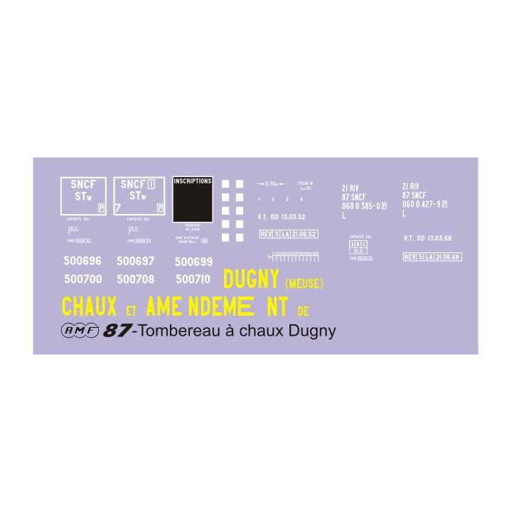 D941 - déco tombereau "Chaux de Dugny"