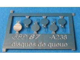 A238 6x disques de fin de convoi