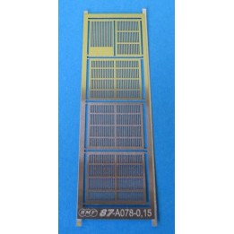 Grilles fines pour fenêtres de compartiment fourgon B4D/C4D