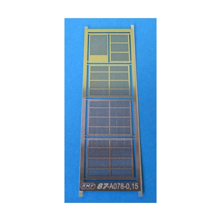 Grilles fines pour fenêtres de compartiment fourgon B4D/C4D