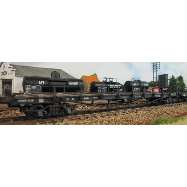K234    Wagon plat à ranchers à bogies OCEM