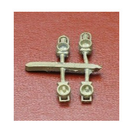 4 lanternes anciennes en bronze