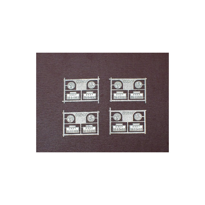 1 jeu de plaques en maillechort pour 63500