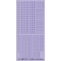 Chiffres Helvetica SNCF bleu