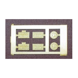 1 jeu de plaques pour 040D120 Trix