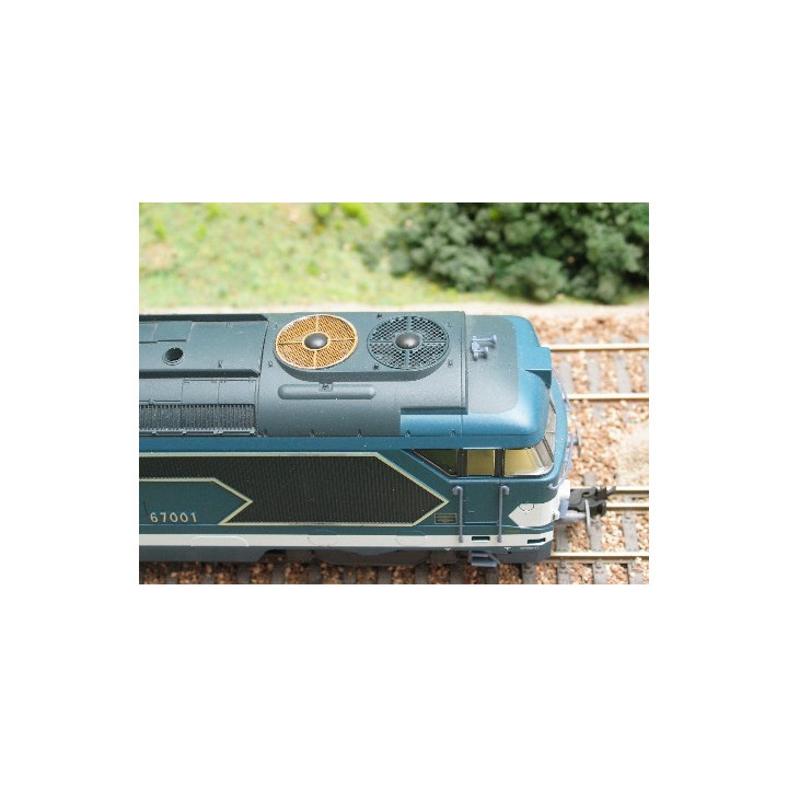 1 jeu de grilles de toiture pour 67000/67400 Jouef/Lima