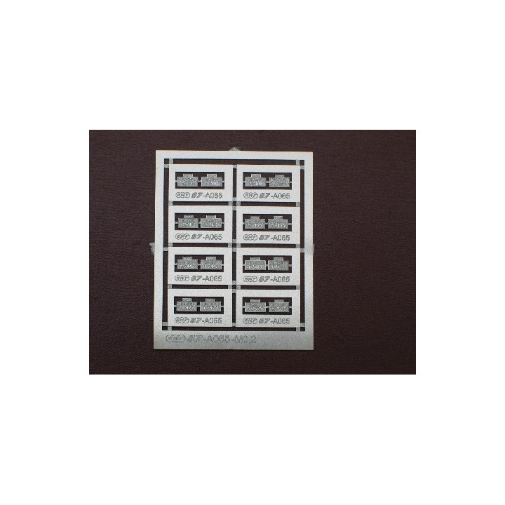 1 jeu de plaques d'immatriculation pour Y7100/7400
