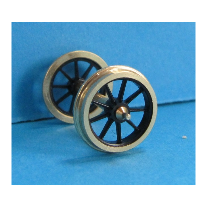 Pack économique de 20 roues à 9 rayons de 12mm seules
