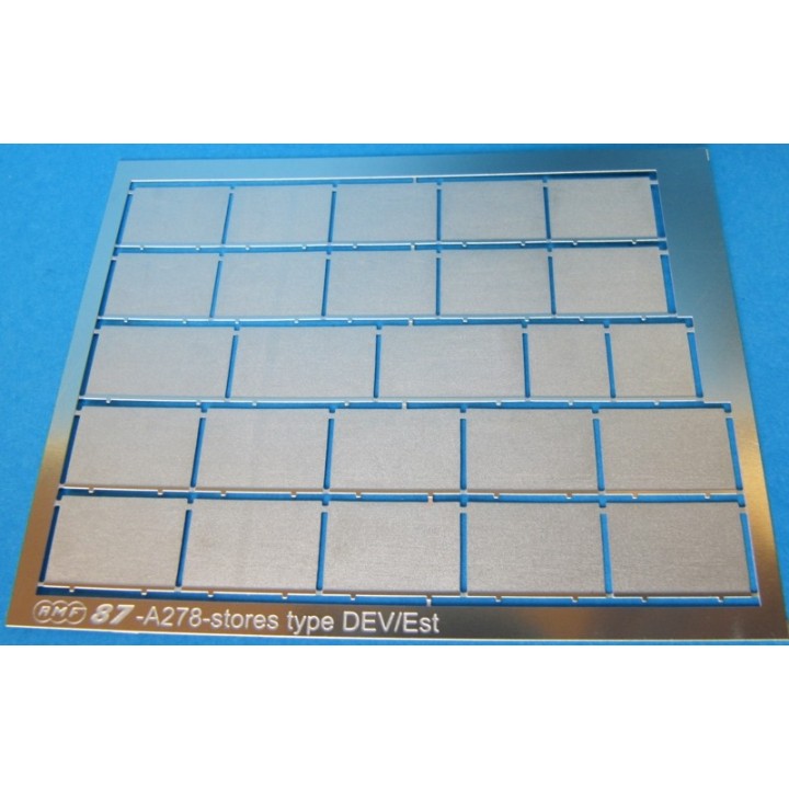A278 stores photogravés type DEV