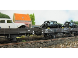 K270 wagon plat à ridelles en fer de 10m Nord/SNCF