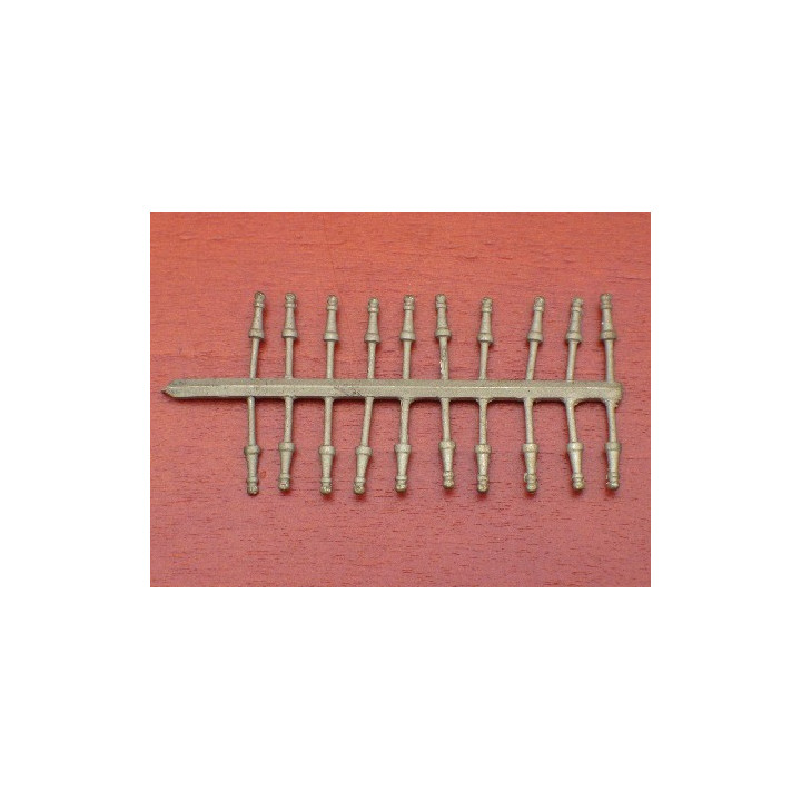 Jeux de supports d'antennes TSF pour autorail ABJ3