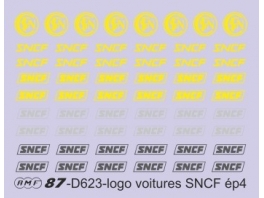 D623 monogrammes SNCF ronds et allongés pour voitures
