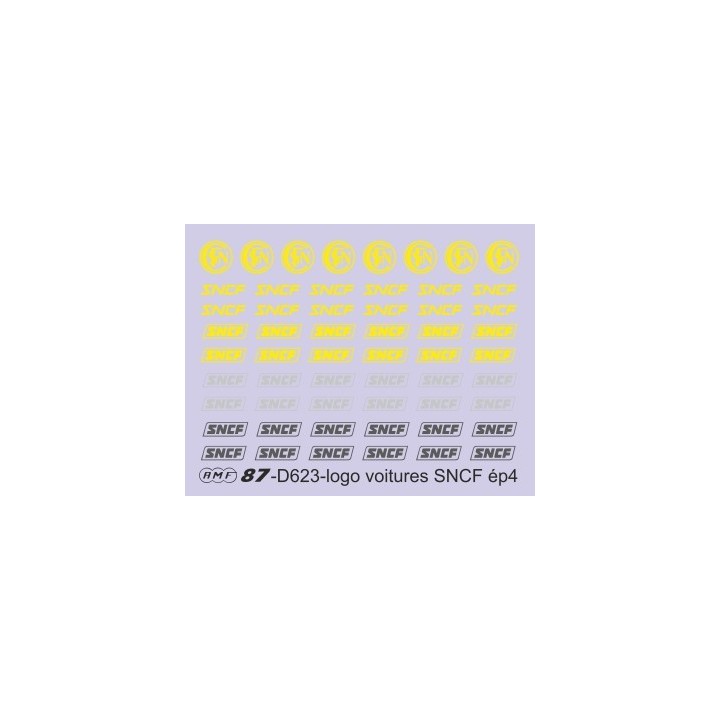 D623 monogrammes SNCF ronds et allongés pour voitures