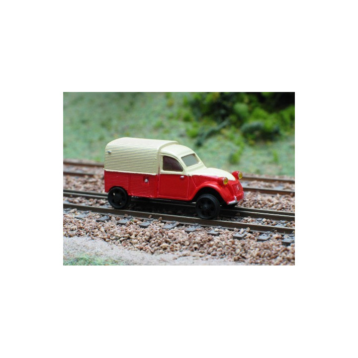 K003  Draisine 2CV Citroën AZU SNCF sur rails base Evrat non motorisée (rééd 2012)