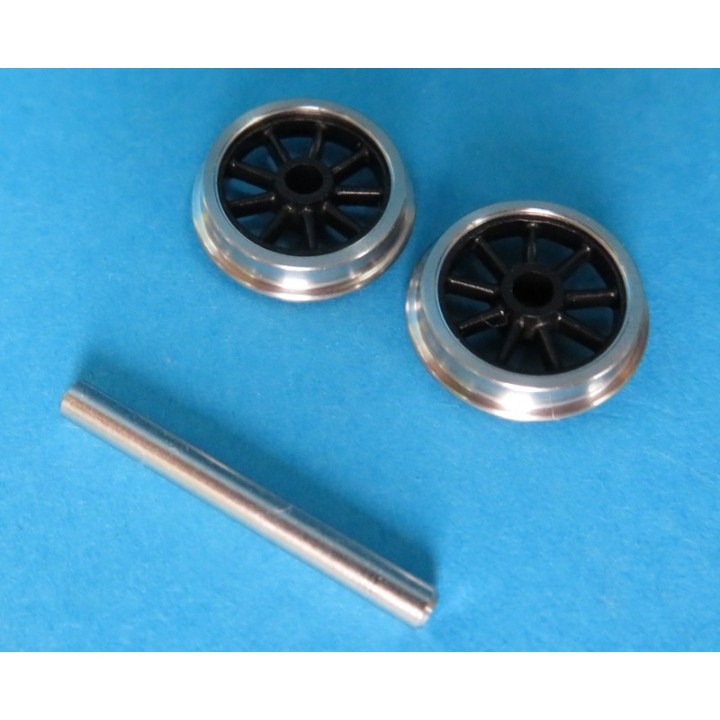 1 essieu de bissel à roues 9 rayons de 10,5mm