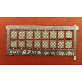 16 cadres porte étiquettes pour wagons