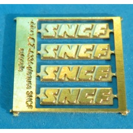 A335 4x plaques SNCF autorails
