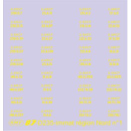 Immatriculations SNCF région Nord n°1