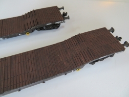 K220  Plat surbaissé à bogies ex-WD modèle court