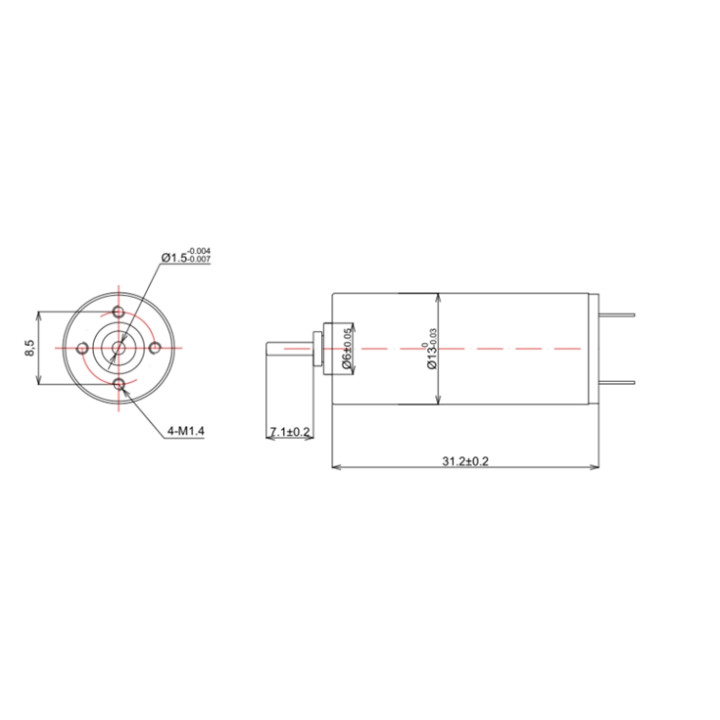 Moteur RSF 13x31 12V