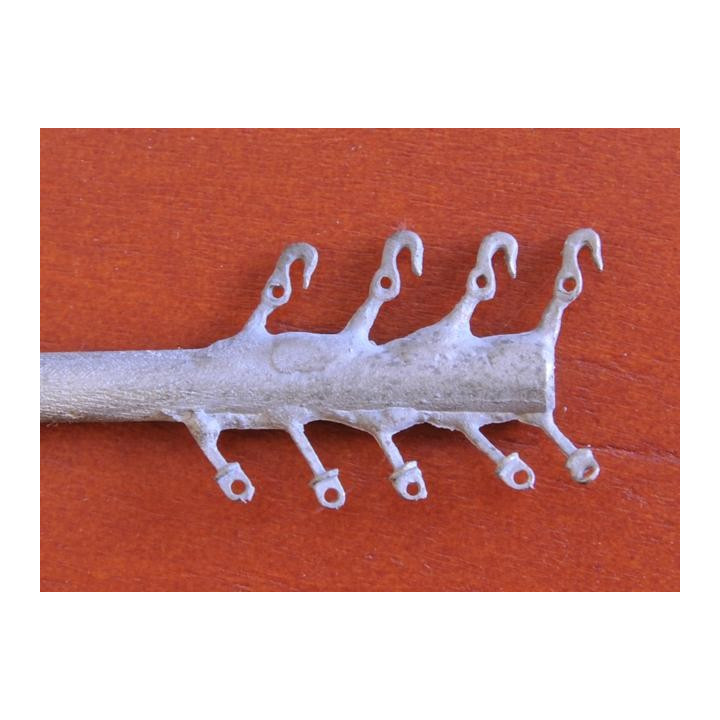 4 crochets + supports + chaines d'attelages  de sécurité 