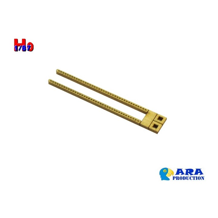 Set de 2 poteaux béton pour pancartes Ara