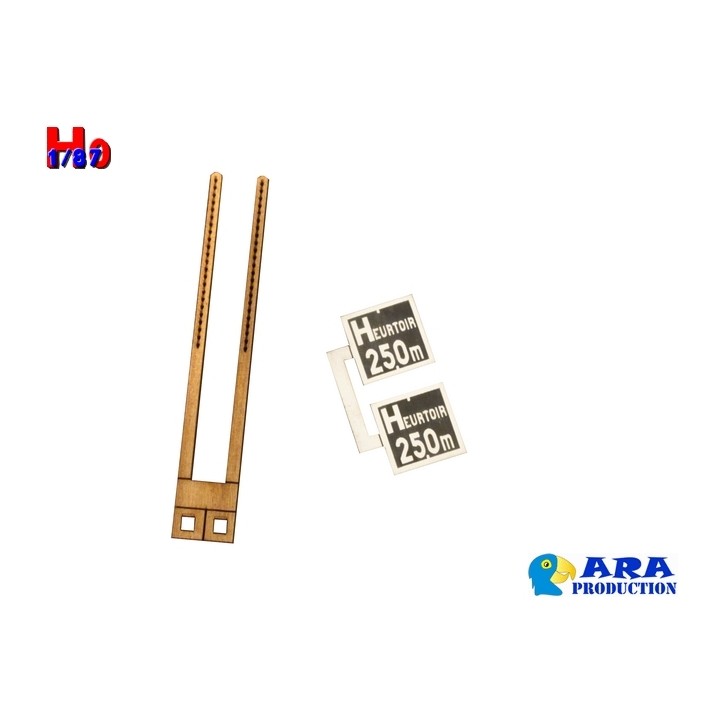 2 plaques Heurtoir 250m Ara