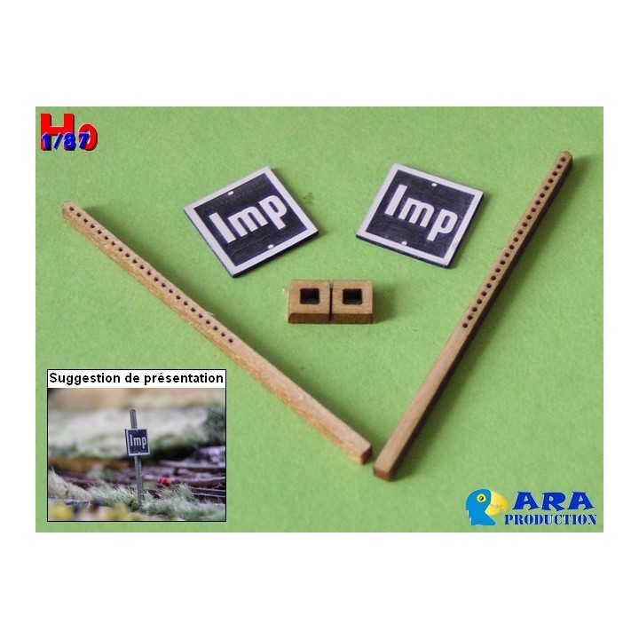 2 plaques Imp Ara