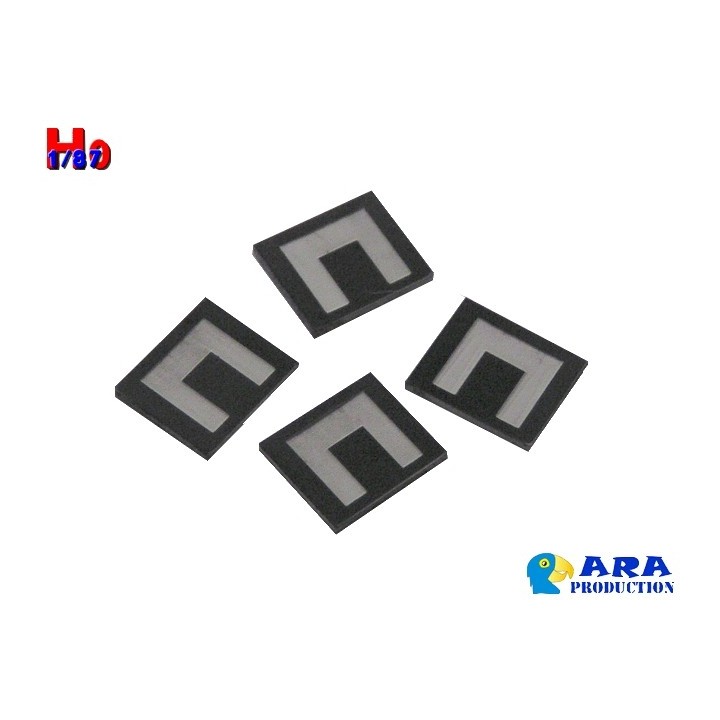 4 plaques GABARIT Ara