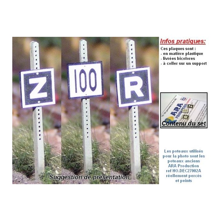 TIV100 pancartes Z, R, 100