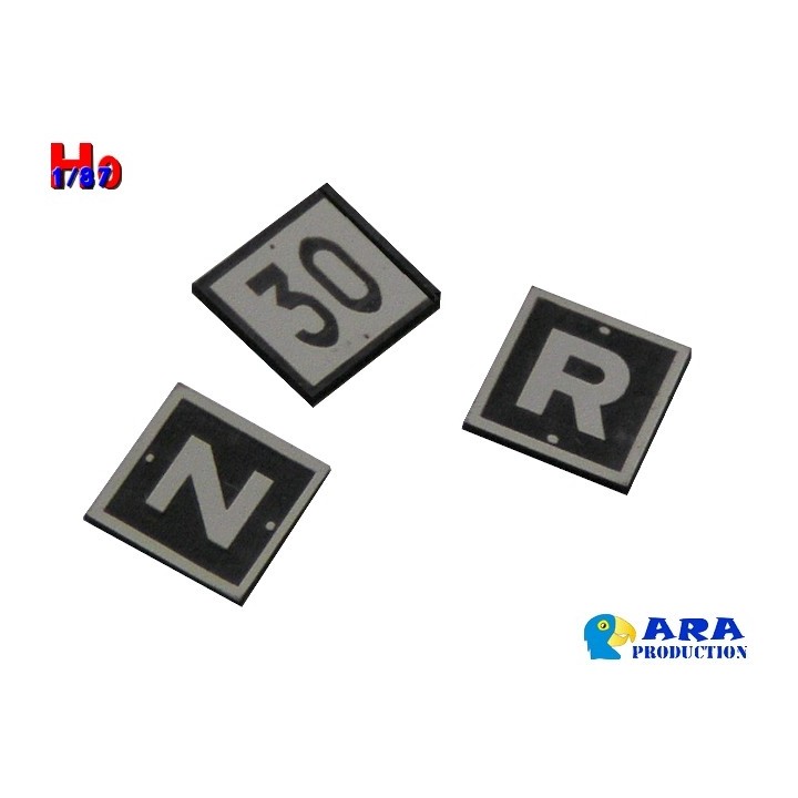 TIV30 pancartes Z, R, 30