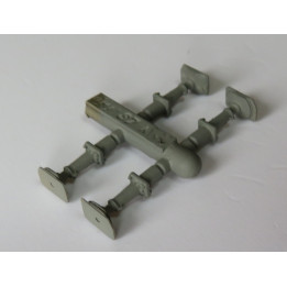 A355 4 tampons pour voitures PLM plateau rectangulaire pan coupé