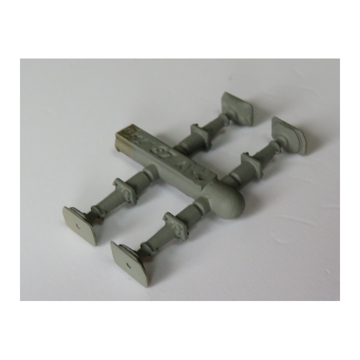 A355 4 tampons pour voitures PLM plateau rectangulaire pan coupé