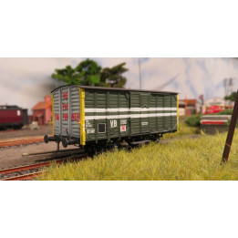 K281  Wagon couvert 20t Nord bois