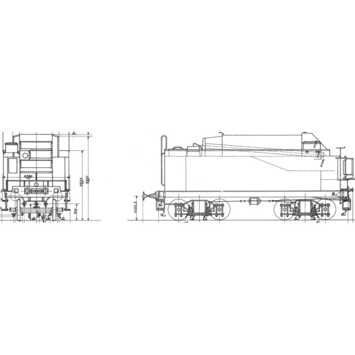 E106T tender 24A type Pershing modifié SNCF