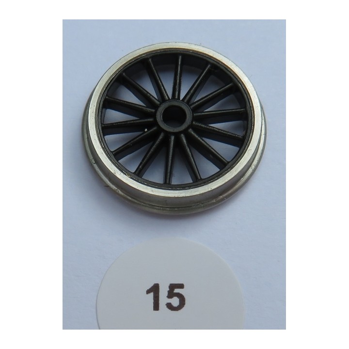 1 essieu de bissel à roues 14 rayons de 15mm