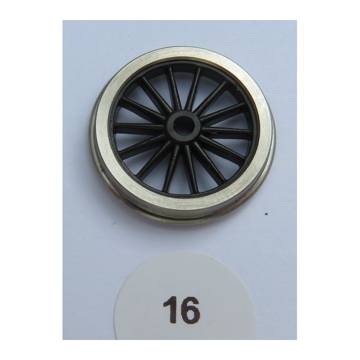 1 essieu de bissel à roues 14 rayons de 16mm