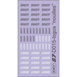 60 logos SNCF  nouilles  blanc et gris
