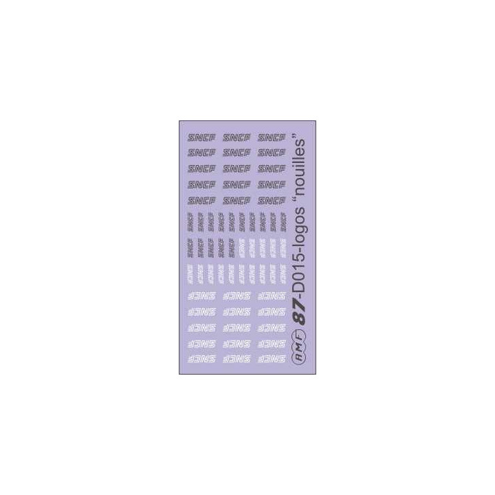 60 logos SNCF  nouilles  blanc et gris