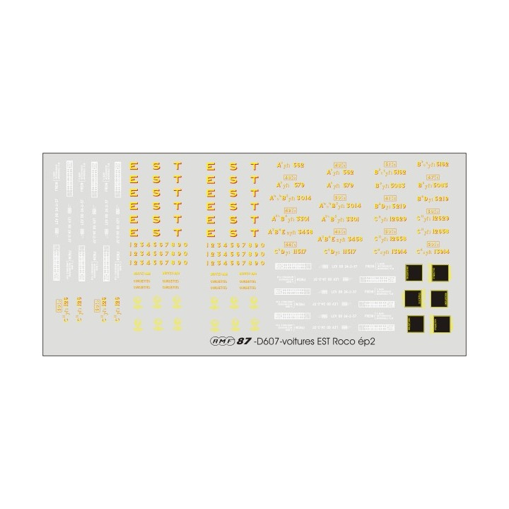 Planche déco immatriculations voitures métaliques EST