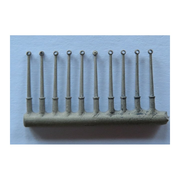 10 supports de rambardes hauts 9mm
