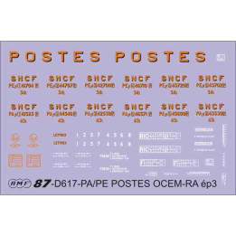 Planche déco  Postes  pour ambulant et allège OCEM-RA
