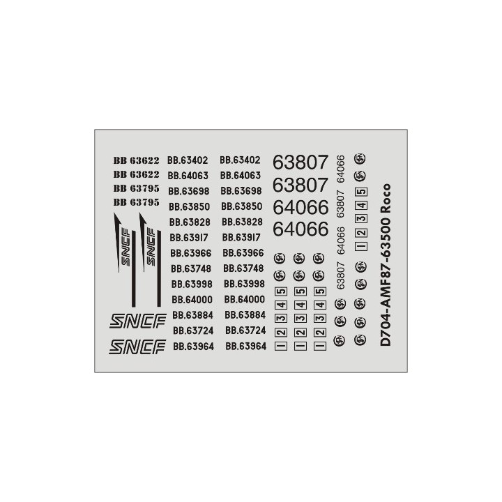 Planche déco BB63500 Roco