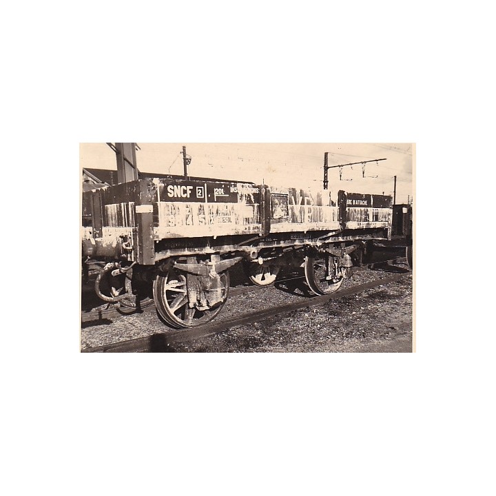 K309 Wagon plat à 2 essieux Nord de 4,60m en kit