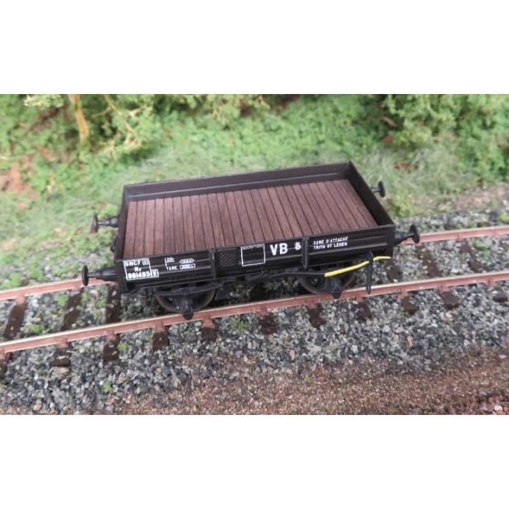 K309 Wagon plat à 2 essieux Nord de 4,60m en kit